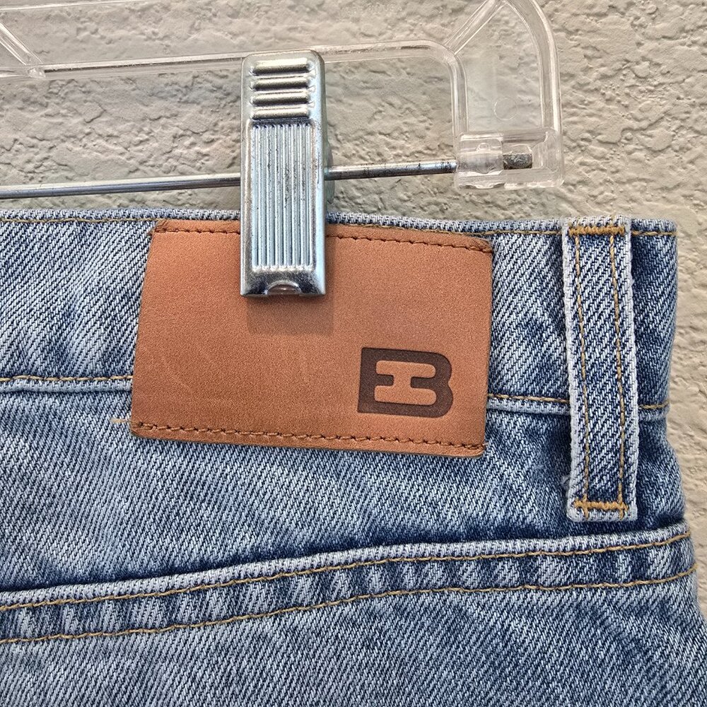 EB Denim Light Blue Flare Wide Leg Jeans - Picture 6 of 7